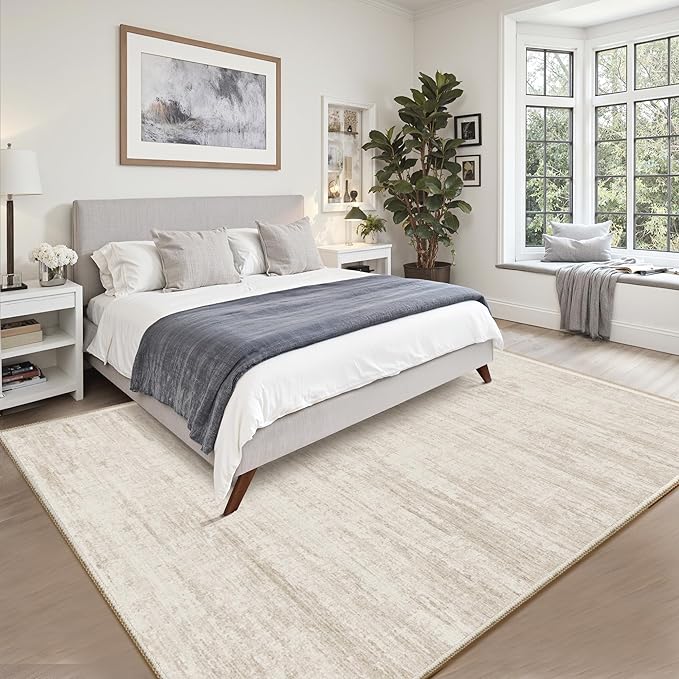 6x9 Area Rugs for Living Room, Non-Slip Modern Abstract Soft Large Washable Rug, Ultra-Thin Indoor Floor Rugs for Bedroom Dining Room,Home Office Decor