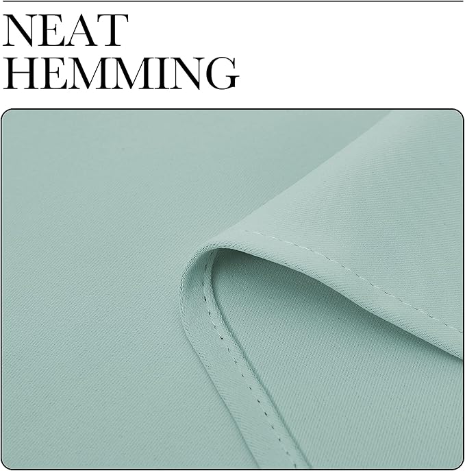 NICETOWN Blackout Curtains & Drapes for Bedroom, Aqua Blue, W34 x L40, Set of 2, Triple Weave Grommet Top Thermal Insulated Light Blocking Panels for Bathroom/Living Room