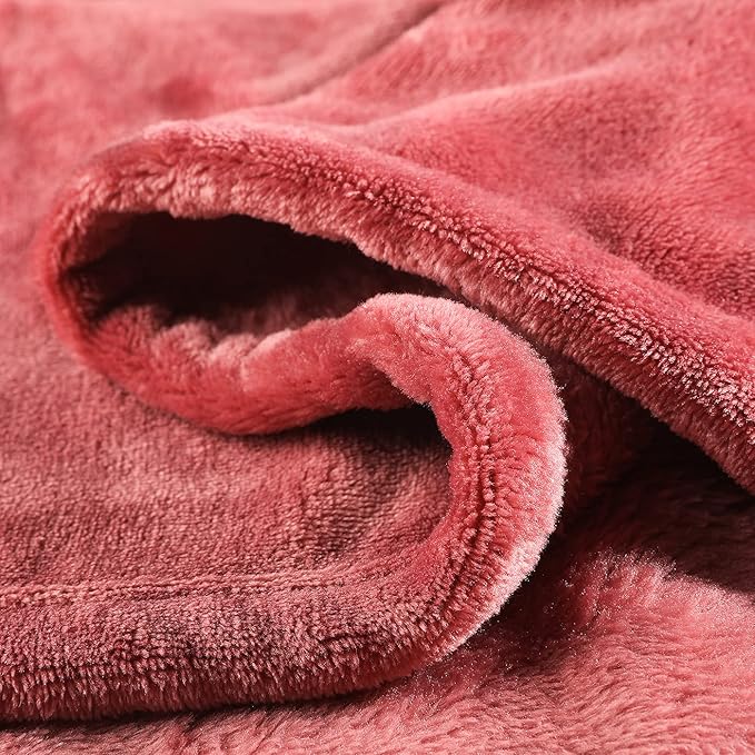 KMUSET Fleece Blanket Twin Size Coral Lightweight Super Soft Cozy Luxury Bed Blanket Microfiber