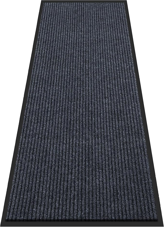 BesWin Front Door Mat, 3'x6' Indoor Outdoor Doormats, Heavy Duty Commercial Floor Mat Inside Outside Entrance, Non Slip Rubber Backing Welcome Mats for Entryway