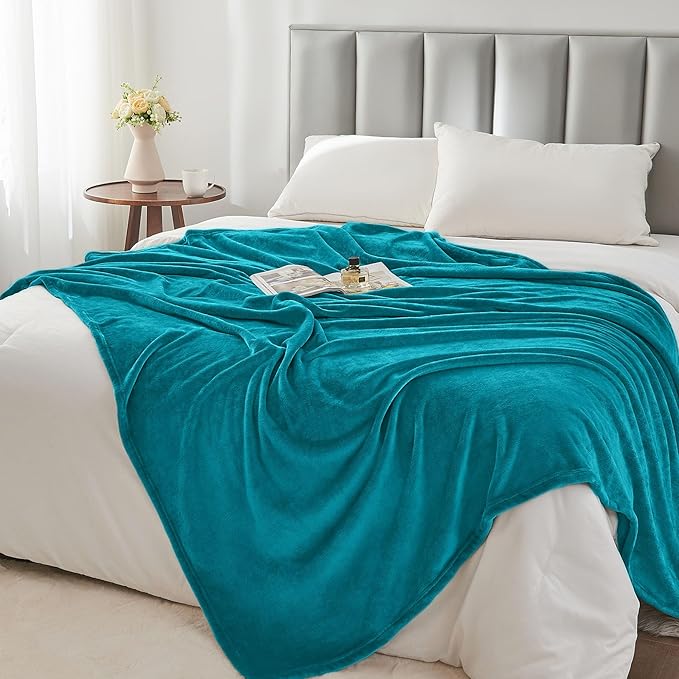BEDELITE Fleece Blanket Twin Size Bluebird Throw Blankets for Couch & Bed, 300GSM Luxury Plush Cozy Fuzzy Blanket 60x80 inches, Super Soft Warm Lightweight Throw Blanket for Travel Camping
