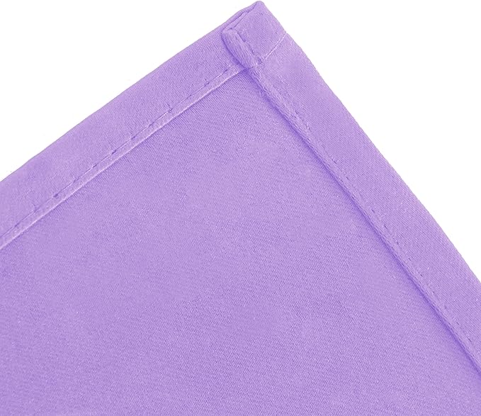 LEMOMO Blackout Curtains 52 x 95 inch/Lavender Curtains Set of 2 Panels/Thermal Insulated Room Darkening Bedroom Curtains