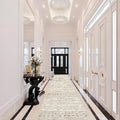 Washable Moroccan Hallway Runner Rug 2'6''x16' - Non-Slip Kitchen Floor Mat Soft Bedroom Carpet with Rubber Backing Living Room Runner for Entryway Farmhouse Style Low Pile Rug 2'6''x16' Beige