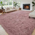 Area Rugs 9x12 Living Room, Shaggy Carpet Soft Plush Furry Bedside Rug Large Area Rugs for Bedroom Kids Girls Boys Home Decor Anti Slip(9 x 12, Blush)