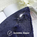 22x22 Inch Summer Throw Pillow Covers Set of 2 – 22x22in, Navy Blue