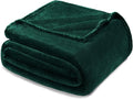 Exclusivo Mezcla Fleece Blanket Twin Size for Bed, Super Soft and Warm, All Season, Cozy, Plush, Lightweight, 60x80 Inches Forest Green