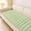 hyha Couch Covers for Dogs Washable, Non Slip Plush Dog Sofa Protectors, Fuzzy Pet Couch Covers for 3 Cushion Sofa Pet Friendly (Green, 27.6" x 70.9")