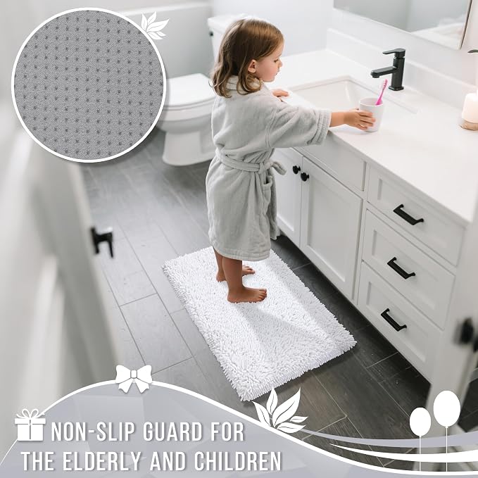 Yimobra Long Bathroom Rugs Runner 60x24 Inch, Extra Thick Soft Absorbent - Image 6