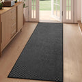 YDKGL 2x5 ft Hallway Runner Rug Boho Woven Washable Long Kitchen Runner Rugs Mat Non Slip, Soft Entryway Laundry Hall Runner Floor Carpet for Indoor Backdoor Bedroom Kitchen Living Room, Black