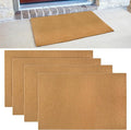 4 Pack Blank Door Mats, 30x17 Inch Artificial Coir Door Mats Outdoor for Crafting, Plain Door Mat for Painting, Welcome Mat for Indoor/Outdoor Use, Front Porch, Entryway, Non-Slip Rubber Backing