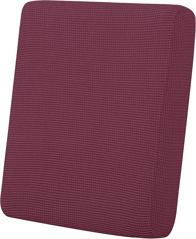 Easy-Going Stretch Chair Cushion Cover Sofa Cushion Furniture Protector Sofa Seat Sofa Slipcover Sofa Cover Soft Flexibility with Elastic Bottom(Chair Cushion, ASH Rose), Small