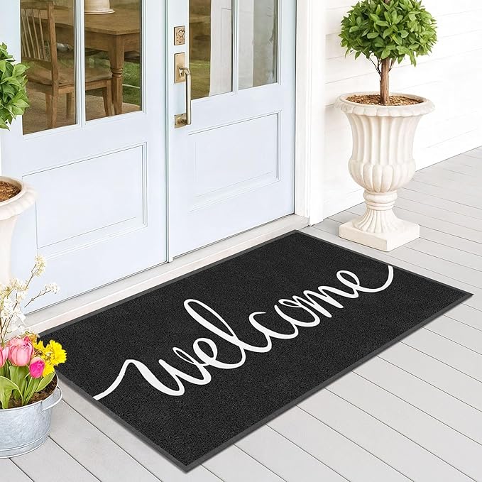 EARTHALL Funny Welcome Mats Outside/Inside 59"x35", Front Door Mat Outdoor Entrance, Indoor Outdoor Mats for Home Entrance, Funny Doormat Outside/Inside Entry, Front Porch Decor for Farmhouse