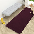 OLANLY Dog Door Mat for Muddy Paws 59x24, Absorbs Moisture and Dirt, Absorbent Non-Slip Washable Doormat, Quick Dry Chenille Mud Mat for Dogs, Entry Indoor Entryway Carpet for Inside Floor, Russet