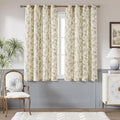 jinchan Floral Linen Curtains for Living Room 63 Inch Length Butterfly Sage Green Floral Curtains French Country Farmhouse Flower Patterned Drapes Window Treatments Set 2 Panels