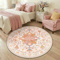 4ft Area Rugs Washable Non-Slip – Light Pink Colorful