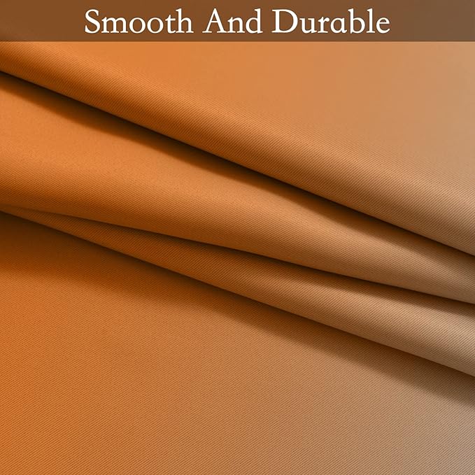 SimpleHome Ombre Room Darkening Curtains 45 inches Length for Bedroom,Grommet Gradient Light Blocking Orange Gradient Window Curtains for Living Room,2 Panels, 52x45 inches