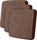 Leather Look Couch Cushion Covers Sofa Seat Slipcovers Sets Couches Furniture Protector for Sectional Armchair Loveseat Pets Kids Stretch Spandex Fabric (3 Cushion XL Sofa, Brown)