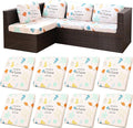 8Pcs Stretch Patio Cushion Covers,Outdoor Couch Covers Replacement,Outdoor Couch & Sofa Slipcovers,for Patio Furniture Cushion Covers,Washable Reusable urniture Protector(Chrysanthemum,8PCS)
