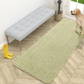 OLANLY Dog Door Mat for Muddy Paws 59x24, Absorbs Moisture and Dirt, Absorbent Non-Slip Washable Doormat, Quick Dry Chenille Mud Mat for Dogs, Entry Indoor Entryway Carpet for Inside Floor, Vanilla