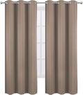 LEMOMO Cappuccino Thermal Blackout Curtains/42 x 95 Inch/Set of 2 Panels Room Darkening Curtains for Bedroom