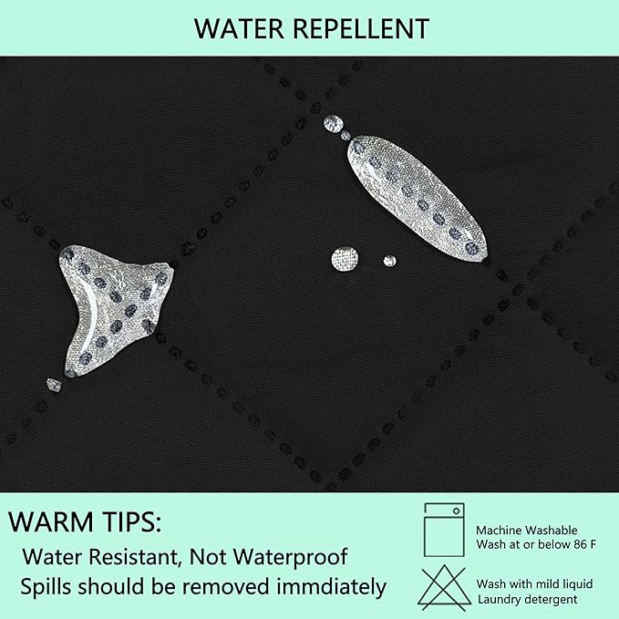 Reversible Loveseat Sofa Covers Couch Cover Furniture Protector(Loveseat Small,Black/Grey)
