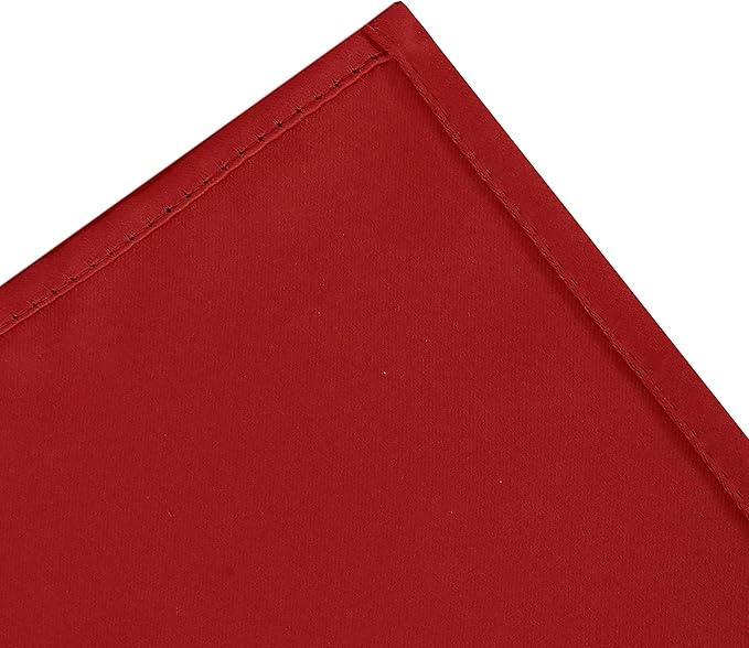 LEMOMO Bright Red Blackout Curtains 66 x 63 Inch Length/Set of 2 Curtain Panels/Thermal Insulated Room Darkening Blackout Curtains for Bedroom