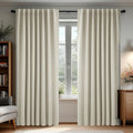 Deconovo Blackout Curtains, Thermal Insulated, W70 x L108 2 Panels, Back Tab, Machine Washable, Room-Darkening Drapes for Bedroom/Living Room Light Beige
