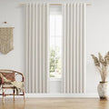 Guken 100% Blackout Boho Curtains 80 Inch Long 2 Panels Set for Living Room Bedroom Back Tab Room Darkening Winter Thermal Insulated Black Out Drapes Window Curtain, 52x80