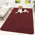 OLANLY Dog Door Mat for Muddy Paws 59x35, Absorbs Moisture and Dirt, Absorbent Non-Slip Washable Doormat, Quick Dry Chenille Mud Mat, Entry Indoor Entryway Carpet for Inside Floor, Caramel Russet