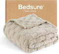 Bedsure GentleSoft Twin XL Blanket for Bed - Super Soft Cozy Fleece Blankets for Kids, Cute Throws for Girls, Dorm Room Essentials for Girls Teens Back to School, Neutral, 66x90 Inches