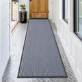OLANLY Front Door Mat Indoor Outdoor Entrance, Waterproof Heavy Duty Doormat, Fade Resistant, Low Profile, Easy Clean Patio Porch Welcome Floor Mats for Entry, 71x23, Ash Grey