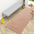 OLANLY Dog Door Mat for Muddy Paws 59x24, Absorbs Moisture and Dirt, Absorbent Non-Slip Washable Doormat, Quick Dry Chenille Mud Mat for Dogs, Entry Indoor Entryway Carpet for Inside Floor, Peach