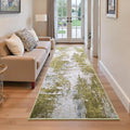 2x6 Sage Green Rug Runners for Hallways Kitchen Runner Rug Non Slip Washable Long Runner Rugs with Rubber Backing Soft Abstract Carpet Runner for Hallways, Kitchen, Bathroom, Entryway