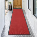 OLANLY Front Door Mat Indoor Outdoor Entrance, Waterproof Heavy Duty Doormat, Fade Resistant, Low Profile, Easy Clean Patio Porch Welcome Floor Mats for Entry, 71x23, Red