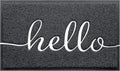 BeneathYourFeet Door Mat (32"x20",Black), Welcome Mat Low Profile Front Doormat Indoor Outdoor Door Non Slip Rugs for Entryway, Patio, High Traffic Areas