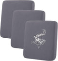hyha Waterproof Couch Cushion Covers, Washable Sofa Cushion Slipcovers, Thick Stretch Jacquard Fabric, Couch Sofa Covers for Pets with Elastic Bottom (3 Pieces, Middle Grey)