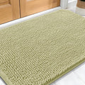 OLANLY Dog Door Mat for Muddy Paws 34x21, Absorbs Moisture and Dirt, Absorbent Non-Slip Washable Doormat, Quick Dry Chenille Mud Mat for Dogs, Entry Indoor Entryway Carpet for Inside Floor, Vanilla