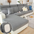 Couch Cushion Covers Sofa Covers Couch Covers for Sofa Pet Friendly Universal Sofa Covers Washable Stretch Slipcovers for Sectional Sofa (Texture Gray,Large Single Seat Cover)