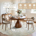 8ft Round Rug Circle Rug Washable – Beige Grey
