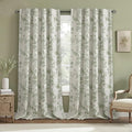 Floral Blackout Curtains Sage Green Printed Curtains Floral Blackout Curtains Farmhouse Boho Cottagecore Spring Curtains for Bedroom Modern Living Room
