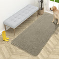 OLANLY Dog Door Mat for Muddy Paws 54x24, Absorbs Moisture and Dirt, Absorbent Non-Slip Washable Doormat, Quick Dry Chenille Mud Mat, Entry Indoor Entryway Carpet for Inside Floor, Warm Taupe