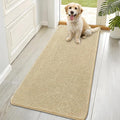OLANLY Dog Door Mat for Muddy Paws 70x35, Absorbs Moisture and Dirt, Absorbent Non-Slip Washable Doormat, Quick Dry Chenille Mud Mat for Dogs, Entry Indoor Entryway Carpet for Inside Floor, Sand