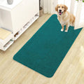 OLANLY Dog Door Mat for Muddy Paws 40x24, Absorbs Moisture and Dirt, Absorbent Non-Slip Washable Doormat, Quick Dry Chenille Mud Mat for Dogs, Entry Indoor Entryway Carpet for Inside Floor, Lake Blue