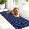 OLANLY Front Door Mat Indoor Outdoor Entrance, Waterproof Heavy Duty Doormat, Fade Resistant, Low Profile, Easy Clean Patio Porch Welcome Floor Mats for Entry, 47x17, Blue