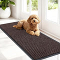 OLANLY Front Door Mat Indoor Outdoor Entrance, Waterproof Heavy Duty Doormat, Fade Resistant, Low Profile, Easy Clean Patio Porch Welcome Floor Mats for Entry, 47x17, Tan