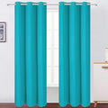 LEMOMO Teal Blackout Curtains/42 x 84 Inch/Set of 2 Panels Thermal Room Darkening Living Room Curtains