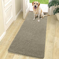 OLANLY Dog Door Mat for Muddy Paws 70x24, Absorbs Moisture and Dirt, Absorbent Non-Slip Washable Doormat, Quick Dry Chenille Mud Mat, Entry Indoor Entryway Carpet for Inside Floor, Warm Taupe