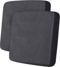 Leather Look Couch Cushion Covers Sofa Seat Slipcovers Sets Couches Furniture Protector for Sectional Armchair Loveseat Pets Kids Stretch Spandex Fabric (2 Cushion Loveseat, Dark Grey)