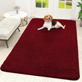 OLANLY Dog Door Mat for Muddy Paws 70x46, Absorbs Moisture and Dirt, Absorbent Non-Slip Washable Doormat, Quick Dry Chenille Mud Mat for Dogs, Entry Indoor Entryway Carpet for Inside Floor, Red
