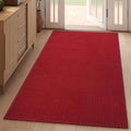 YDKGL 3x5 ft Area Rug Entryway Runner Rug Non Slip Washable, Boho Woven Kitchen Runner Rugs Door Mat Entry Rugs Carpet for Indoor Foyer Backdoor Hallway Floor Bedroom Living Room, Red
